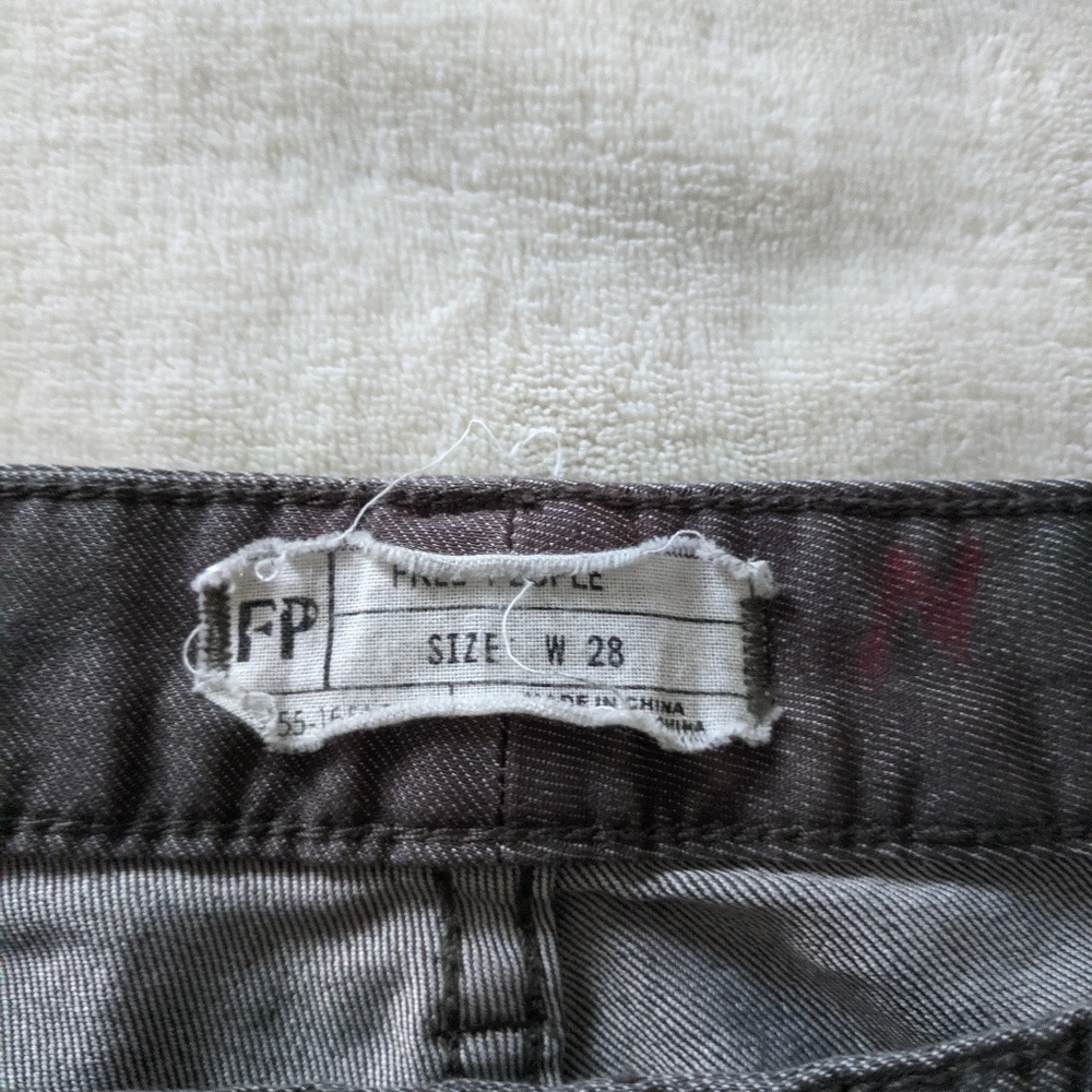 Free People Grey Ombre Skinny Jeans Size 28 - Picture 5 of 7